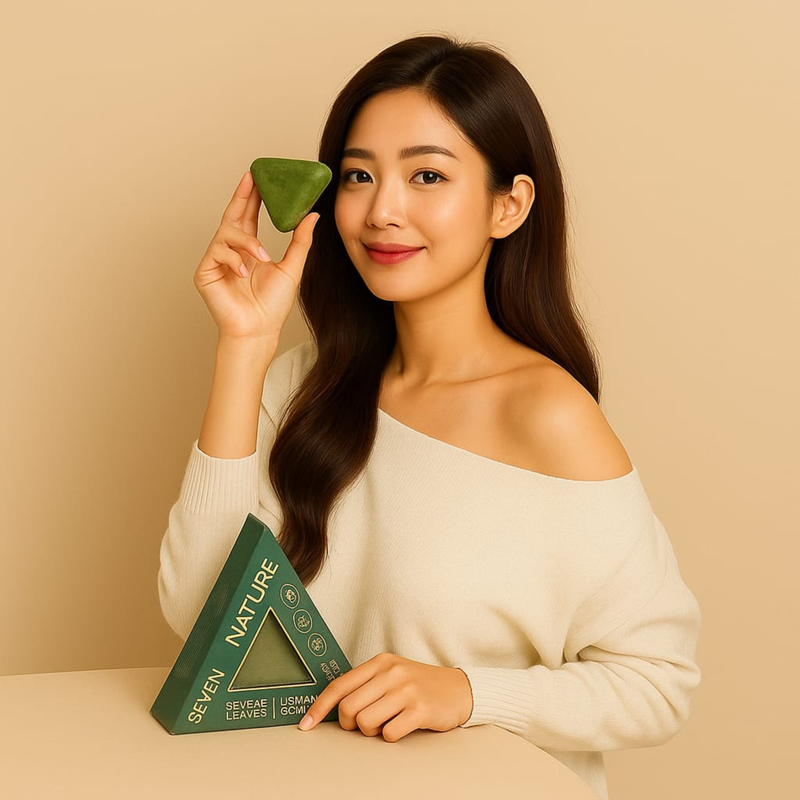 صابونة الأعشاب الطبيعية – تُحيي جمال شعركِ من الجذور إلى الأطراف